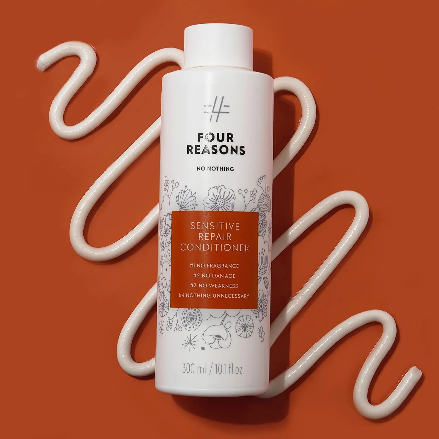 No nothing Very Sensitive - Repair Conditioner - 100% Vegan, Hypoallergenic, Fragrance Free, Paraben Free – 10.15 oz (New Packaging)