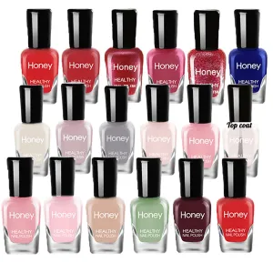 Non Toxic Nail Polish Set, Easy Peel Off and Fast Dry NailPolish Set for Pack, Eco Friendly & Organic Water Based Nail Polish for Women,Teens (18 Bottles)
