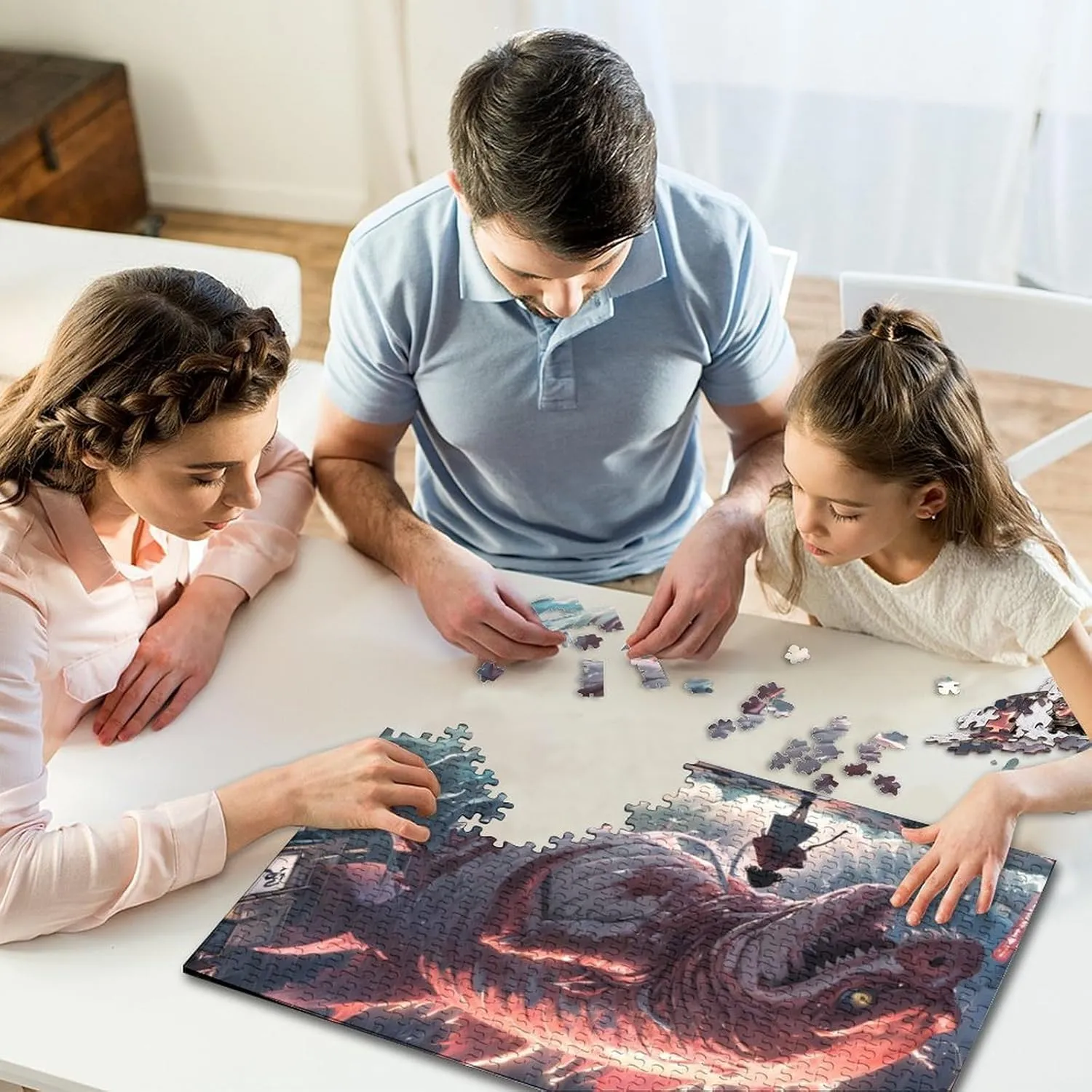Oceans 1000 Pieces Colorful Fish Jigsaw Puzzle Adults Fun Home Decoration Toy Intellectual Game Stress Relief Toy Education Game Challenge Educational 1000pcs (75x50cm)