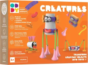 Oddy Creatures Creative Play Kit - Eco-Friendly STEM Toy Set for Kids 4 