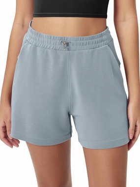 ODODOS Modal Soft Relaxed Shorts for Women Adjustable Shockcord High Waist Casual Shorts with Pockets
