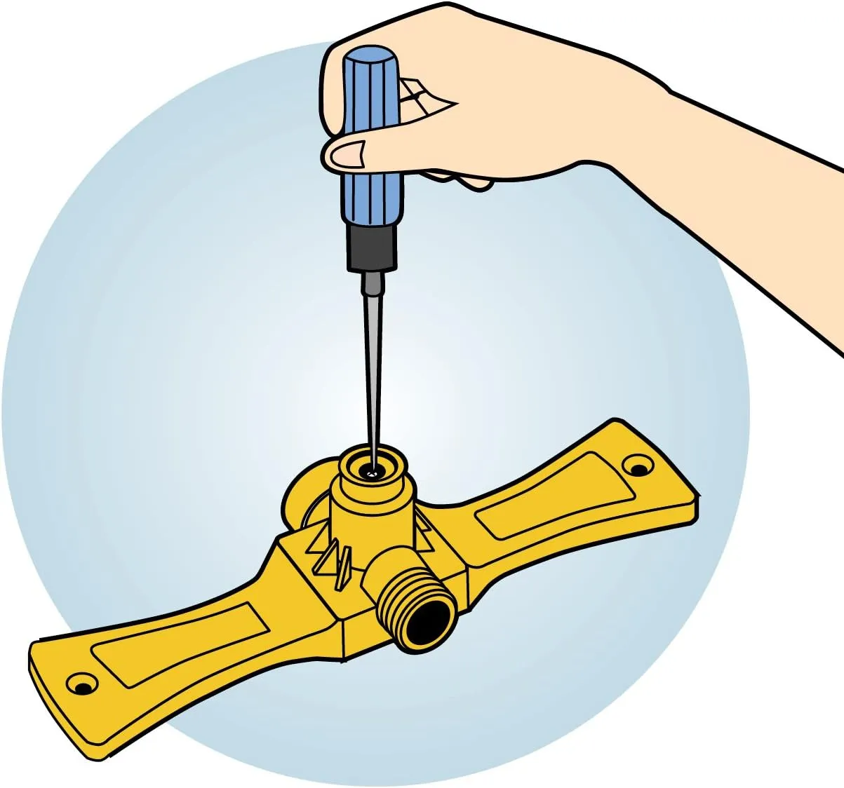 Orbit 58092N Port-A-Rain Hose Watering Sprinkler System