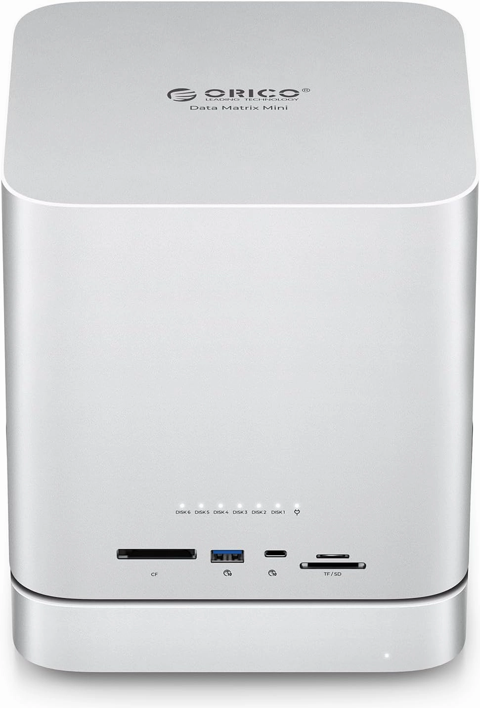 ORICO DataMatrix Mini 22TB Externsion Storage, 2TB SSD with 20TB External Hard Drive, 10Gbps USB-C&USB A Docking Station Compatible with Thunderbolt 3/4/5, SD/TF/CF Card Reader, for MacBook