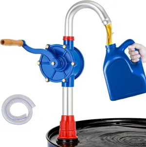 Orion Motor Tech 55 Gallon Drum Pump, Rotary Barrel Pump for Non Corrosive, Diesel, Motor Oil, Transmission Fluid, Fits 5 to 55 Gal Drums, Heavy Duty Aluminum Drum Pump with 39.4" Discharge Hose