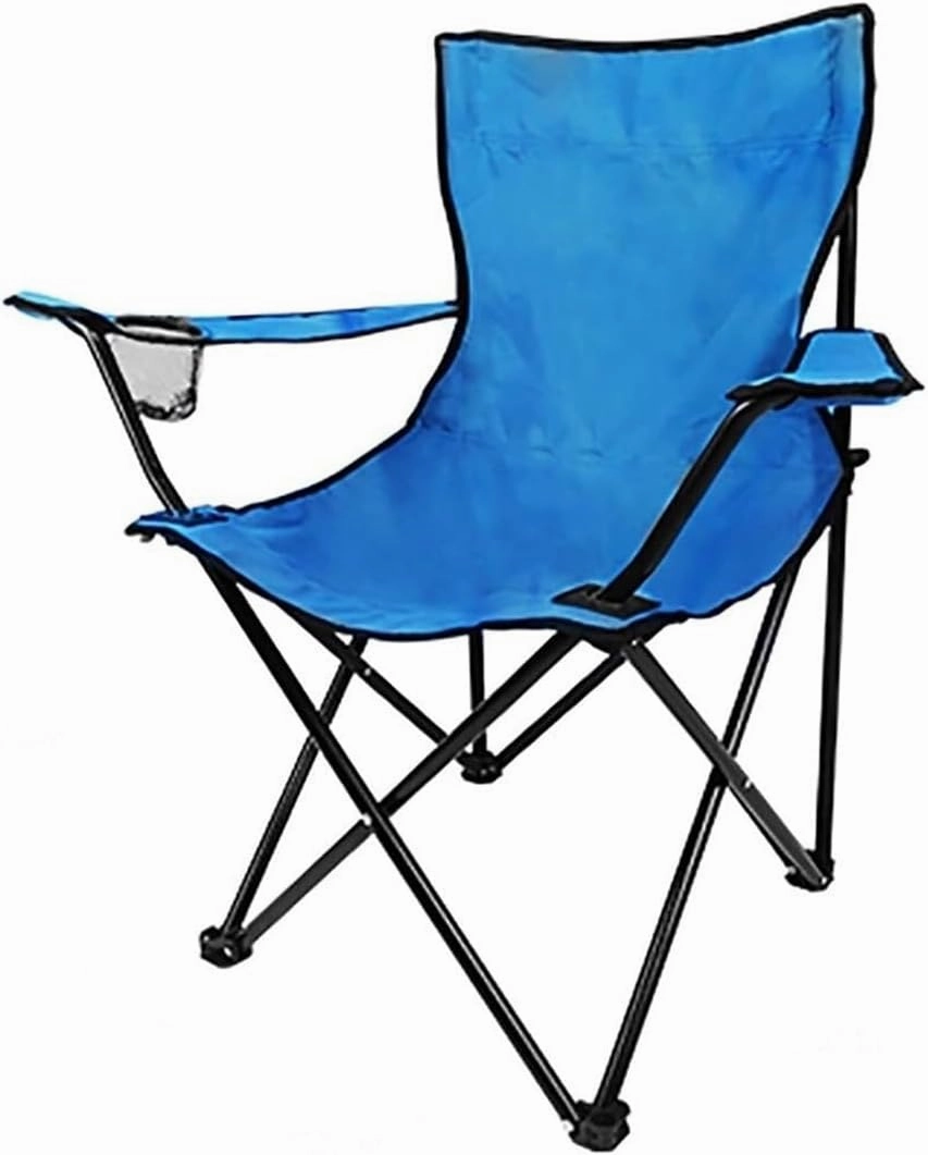 Outdoor Camp Chairs, Folding Camping Chairs with Steel, Portable Camp and Sports Chair Heavy Duty for Adults Lawn Chairs Adults(B)