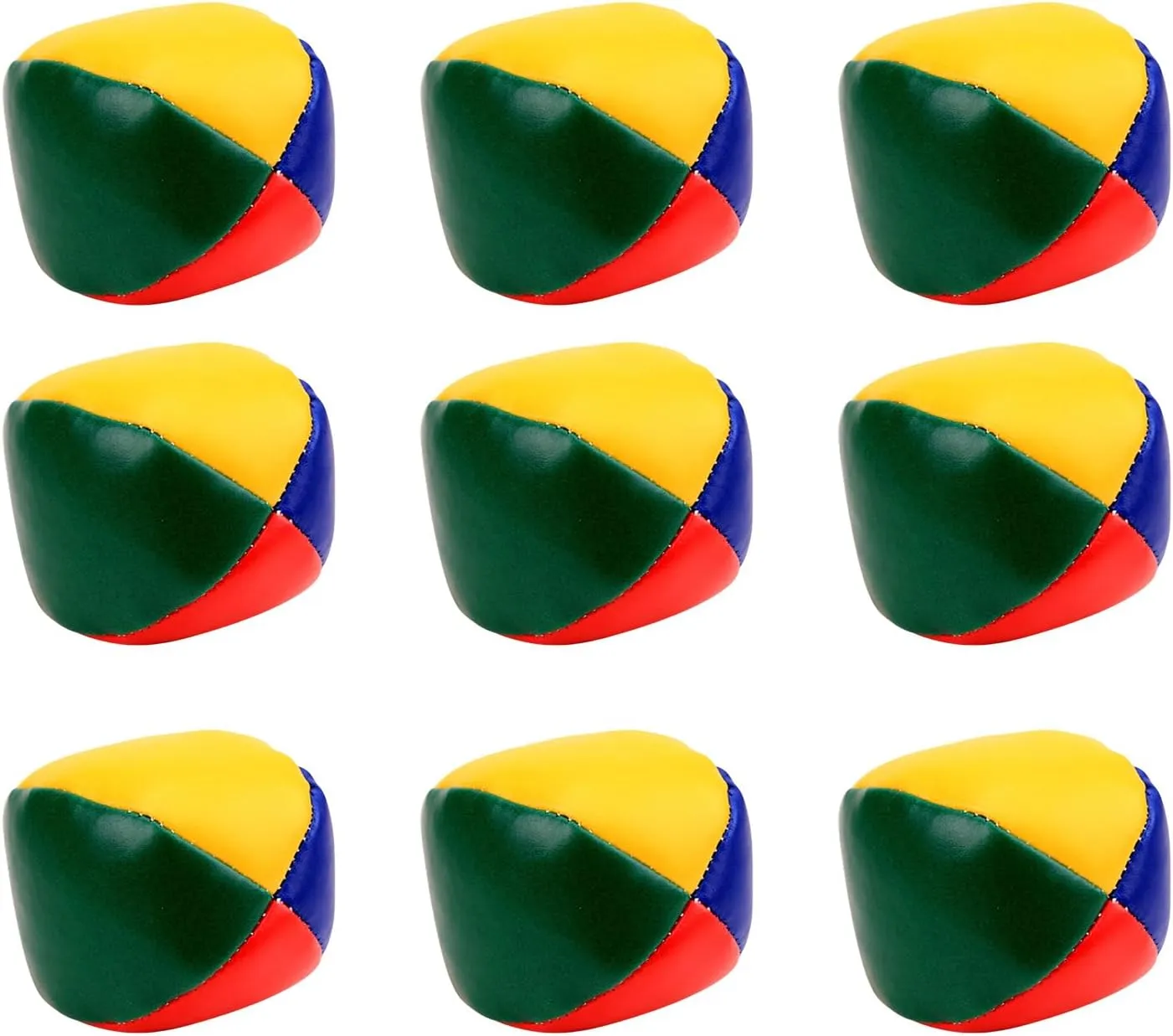 Pack of 9 Juggling Balls for Beginners and Kids Soft Circus Balls Toy to Improve Dexterity and Motor Skill for Home Use