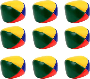 Pack of 9 Juggling Balls for Beginners and Kids Soft Circus Balls Toy to Improve Dexterity and Motor Skill for Home Use