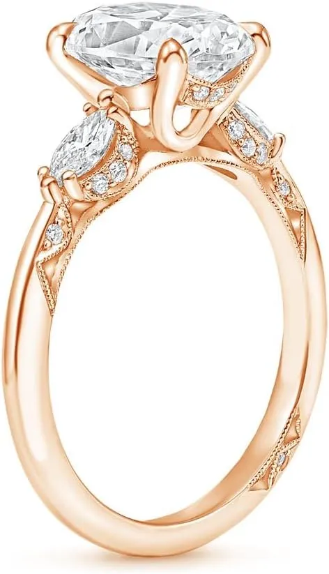 Pear Moissanite Engagement Ring 1-3.09 CT acori Three Stone Wedding Bridal Set 925 Sterling Silver 10K 14K 18K Gold Anniversary Promise Ring Valentine Gift for Her
