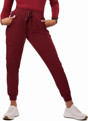 Peelz Arabella 5-Pocket Jogger Scrub Pants for Women - Elastic Waistband, Soft Joggers Women’s Scrubs, Slim Fit