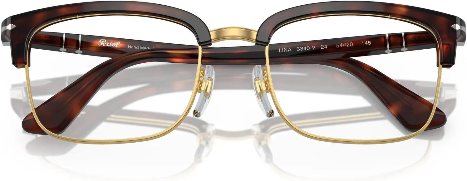 Persol Men's Po3340v Lina Rectangular Prescription Eyewear Frames
