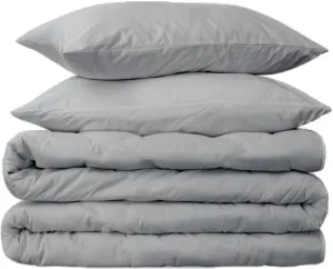 Peru Pima Duvet Cover Set – King/Cal King, 100% Peruvian Pima Cotton, Percale, 415 Thread Count, Cooling & Breathable, Hidden Zipper, Hotel-Quality Soft Bedding, 3 Pieces, Slate