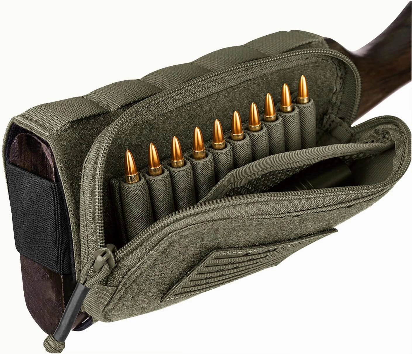 PETAC GEAR Tactical Buttstock Rifle Stock Pack/Adjustable Shell Holder Cheek Rest Pouch for Long Action …