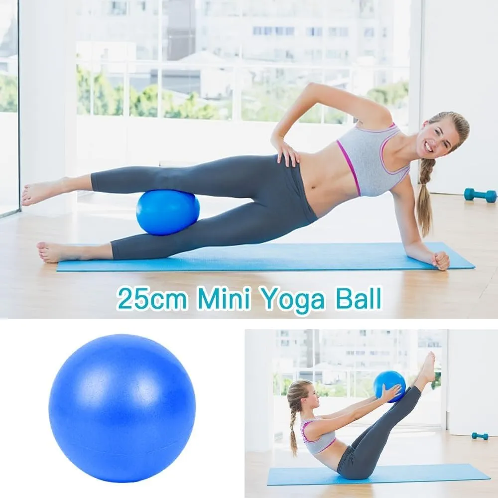 Pilates Essentials Kit for Women Yoga Sets for Women Pilates at Home Equipment Pilates Magic Ring Booty Bands for Working Out Glutes Yoga Ball 25cm Figure 8 Resistance Band for Stretching