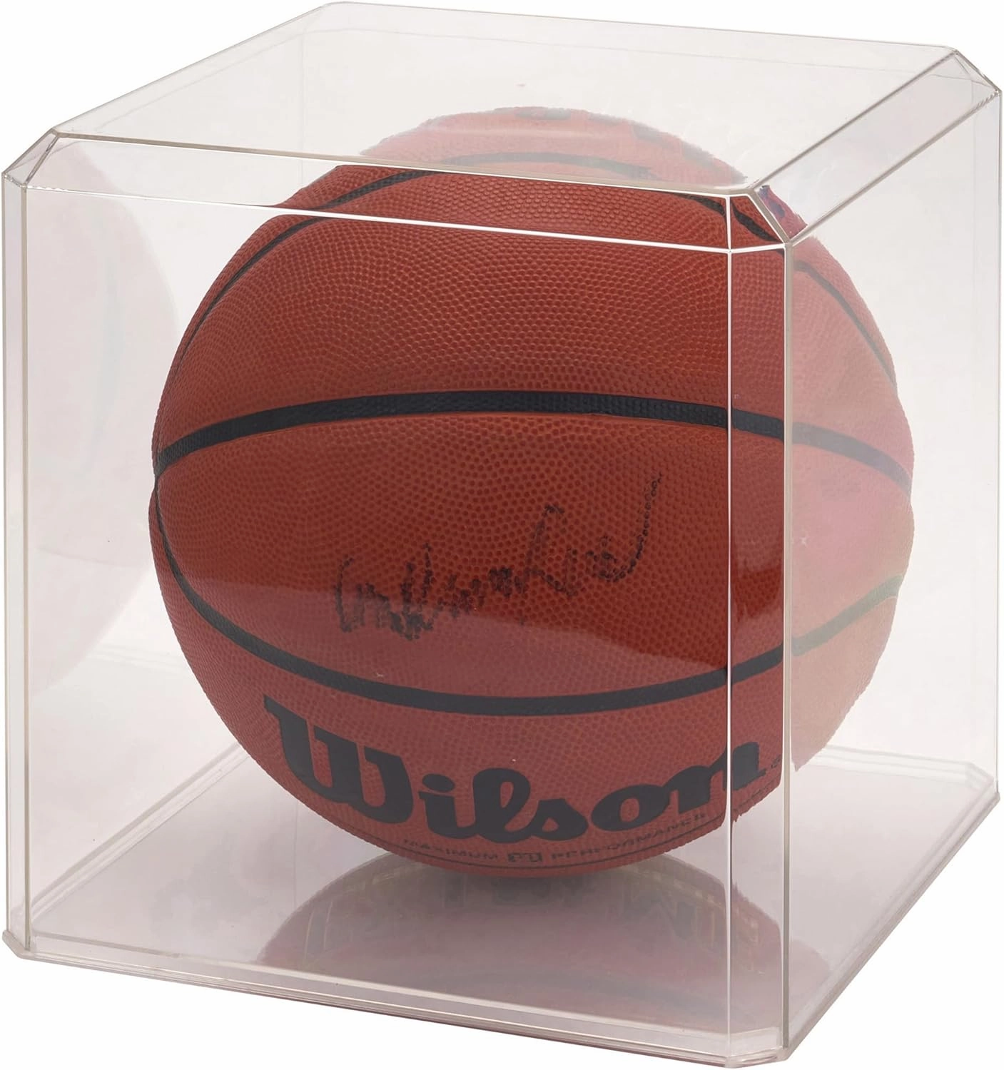 Pioneer Plastics 1010C-UV Clear Plastic Display Case (UV Resistant) for Basketballs, Soccer Balls, and Baseball Gloves, 9.75" W x 9.75" D x 9.625" H