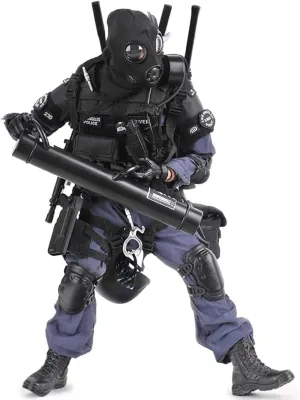 Pipigirl 1/6 Scale 12Inch Special Forces Action Figure SWAT Team Flexible Soldier Figure Model,Kids Adults-Breacher Man,Accessories Collection Military Toys