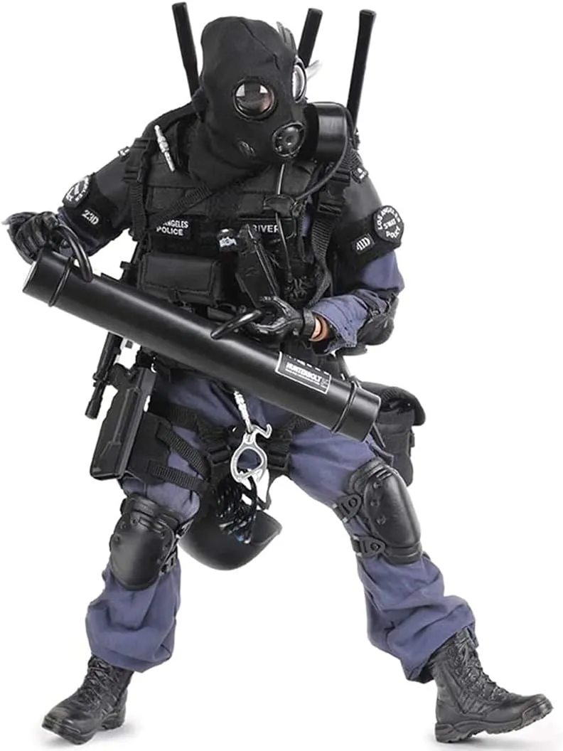 Pipigirl 1/6 Scale 12Inch Special Forces Action Figure SWAT Team Flexible Soldier Figure Model,Kids Adults-Breacher Man,Accessories Collection Military Toys