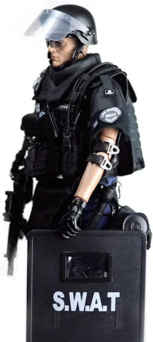 Pipigirl 1/6 Scale 12Inch Special Forces Action Figure SWAT Team Flexible Soldier Figure Model,Kids Adults-Defender Man,Accessories Collection Military Toys