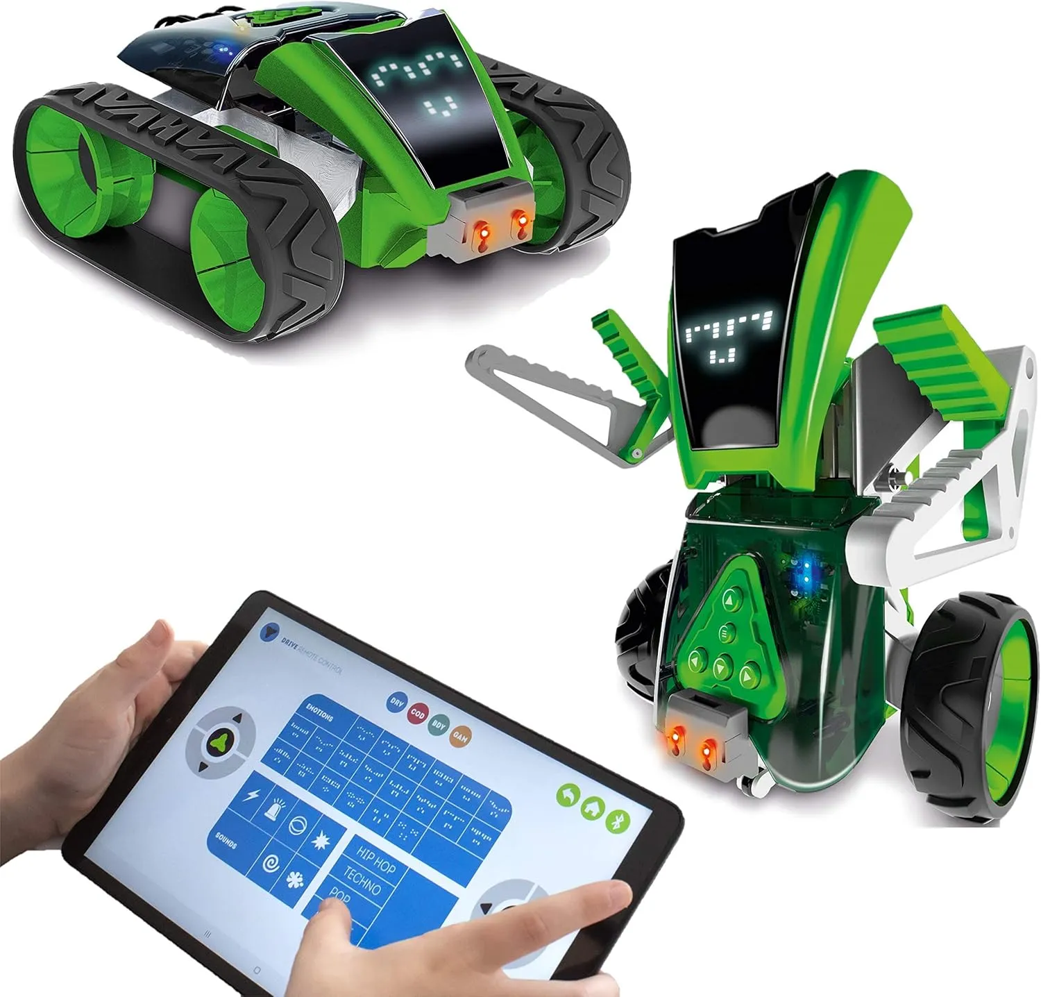 Play Visions Buildable & Programmable Toy Robot Kit for Kids - Bring Mazzy to Life - Create an Interactive Android or Rover Vehicle Model - Great Educational STEM Learning Toy - Ages 8 