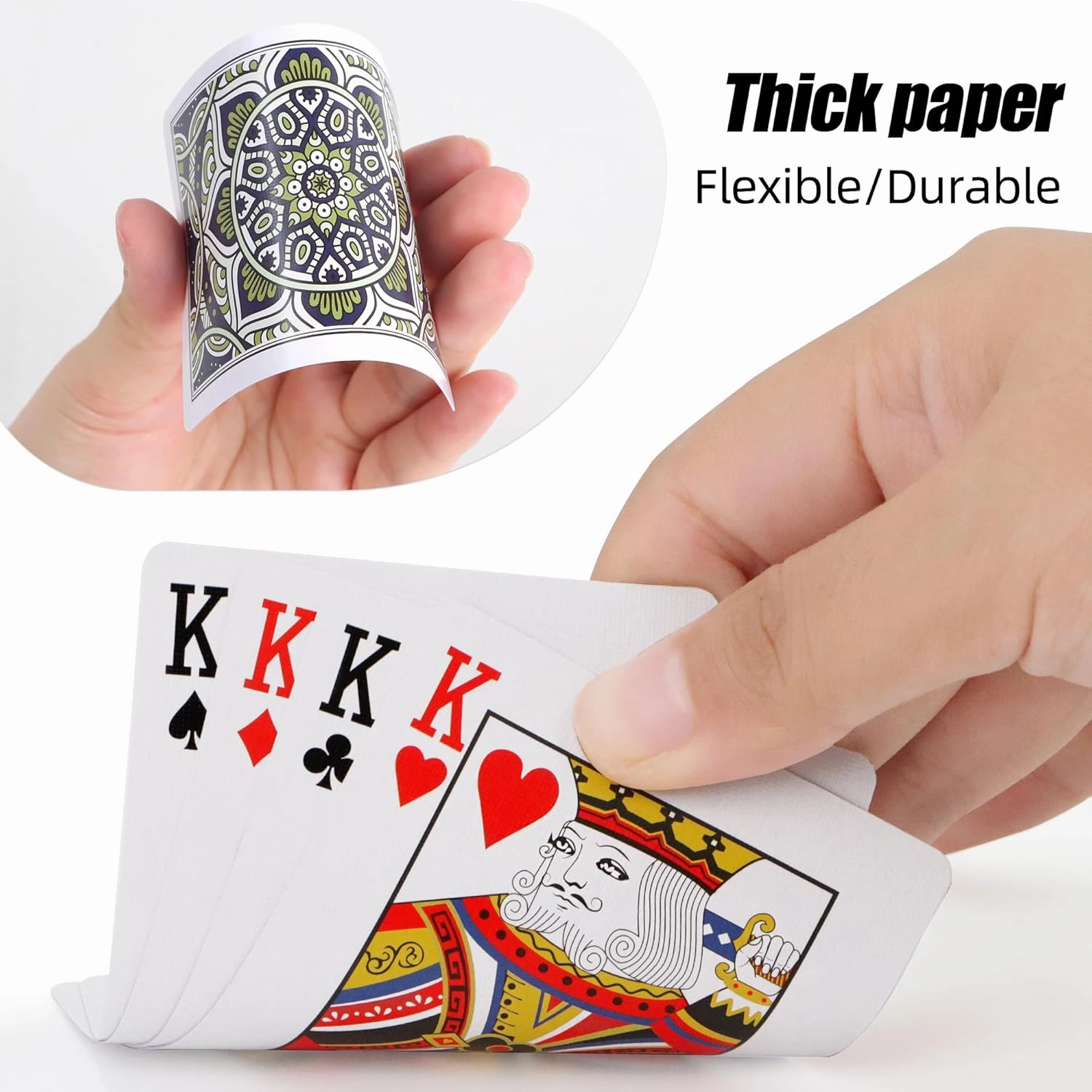 Playing Cards 12 Pack,Decks of Cards,Poker Cards Set Standard Playing Cards Bulk with 6 Bright Colors,Card Games for Adults Seniors,Suitable for Family Game Night,Camping,Travel,Party Games