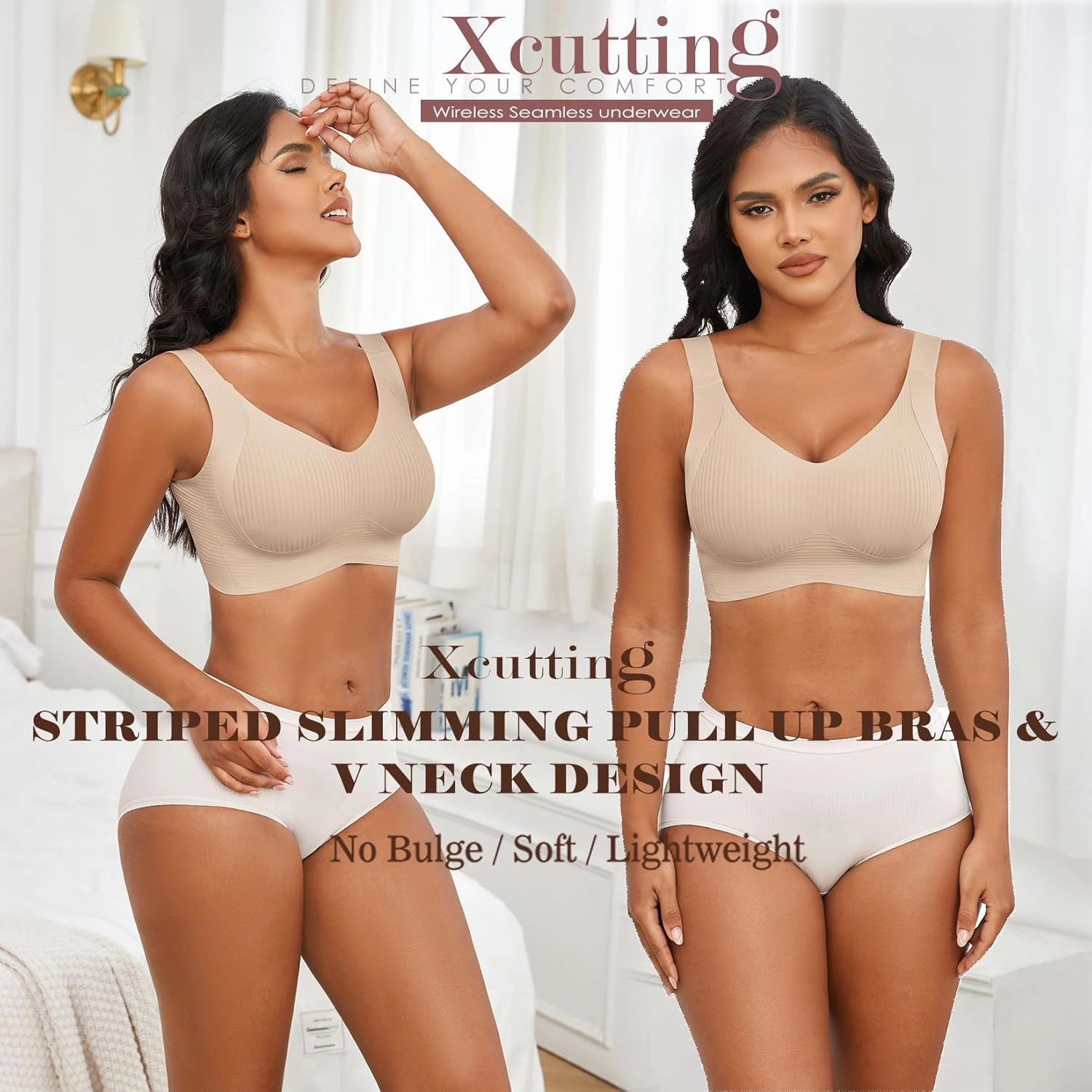 Plus Size Bras for Women No Underwire Full Coverage Everyday Bras Comfortable Wireless Padded Bras