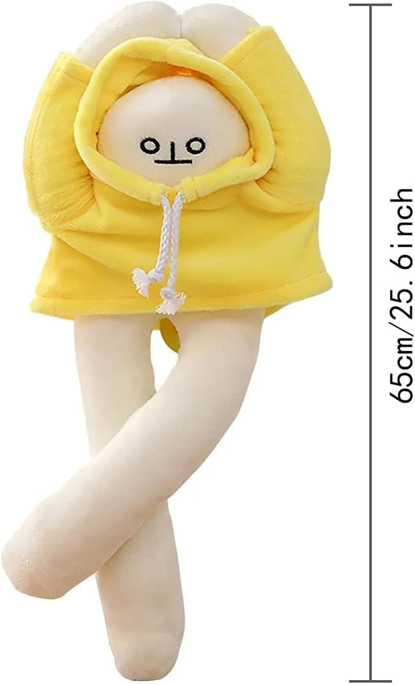 Plush Banana Man Toy,25.6inch Weird Banana Man Doll with Magnet,Funny Poseable Decompression Toy Stuffed Animals Doll Gifts for Boys Girls Birthday Party Christmas(Green)