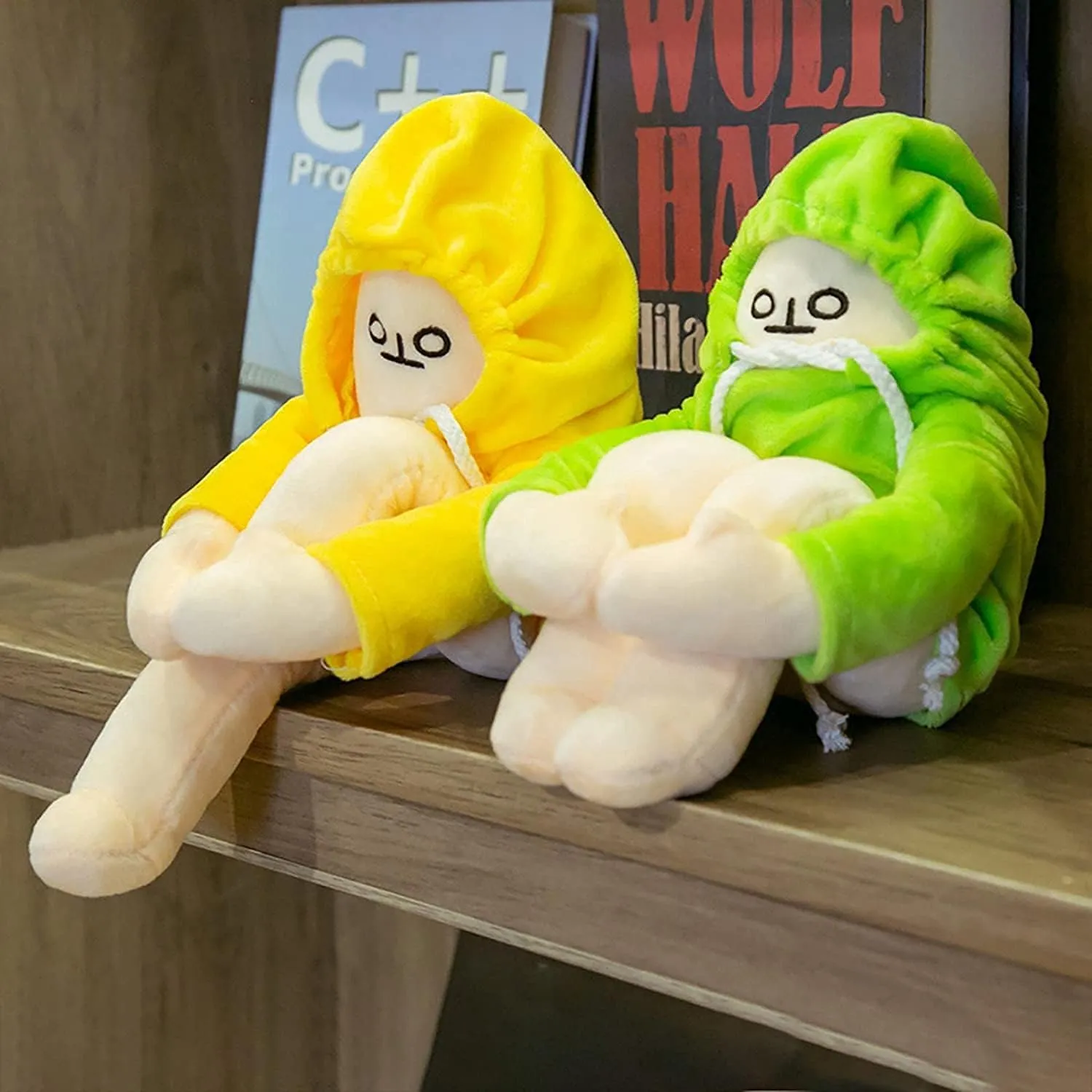 Plush Banana Man Toy,25.6inch Weird Banana Man Doll with Magnet,Funny Poseable Decompression Toy Stuffed Animals Doll Gifts for Boys Girls Birthday Party Christmas(Green)