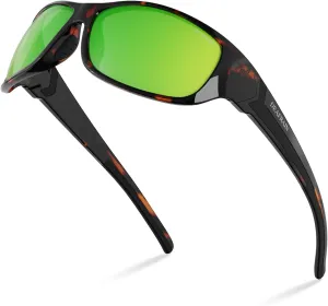 Polarized Sports Sunglasses for Men Women Driving Fishing Cycling Running UV Protection