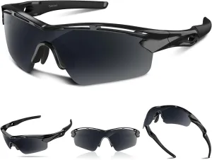 Polarized Sports Sunglasses for Men Women Youth Baseball Cycling Running Driving Fishing Tennis Golf Motor TAC UV400 TR90