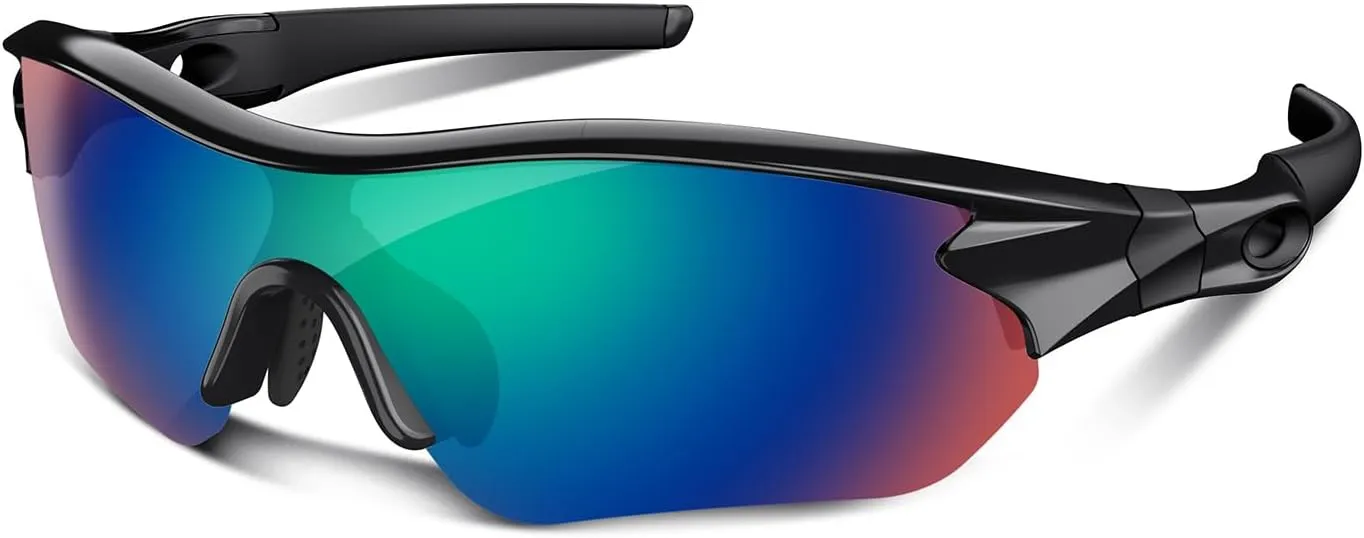 Polarized Sports Sunglasses for Men Women Youth Baseball Running Fishing Tennis Golf Cycling Driving Motor TAC UV400 TR90