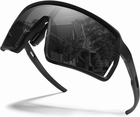 Polarized Sports Sunglasses for Men Women, Cycling Glasses UV Protection Mountain Biking Glasses for Fishing Running