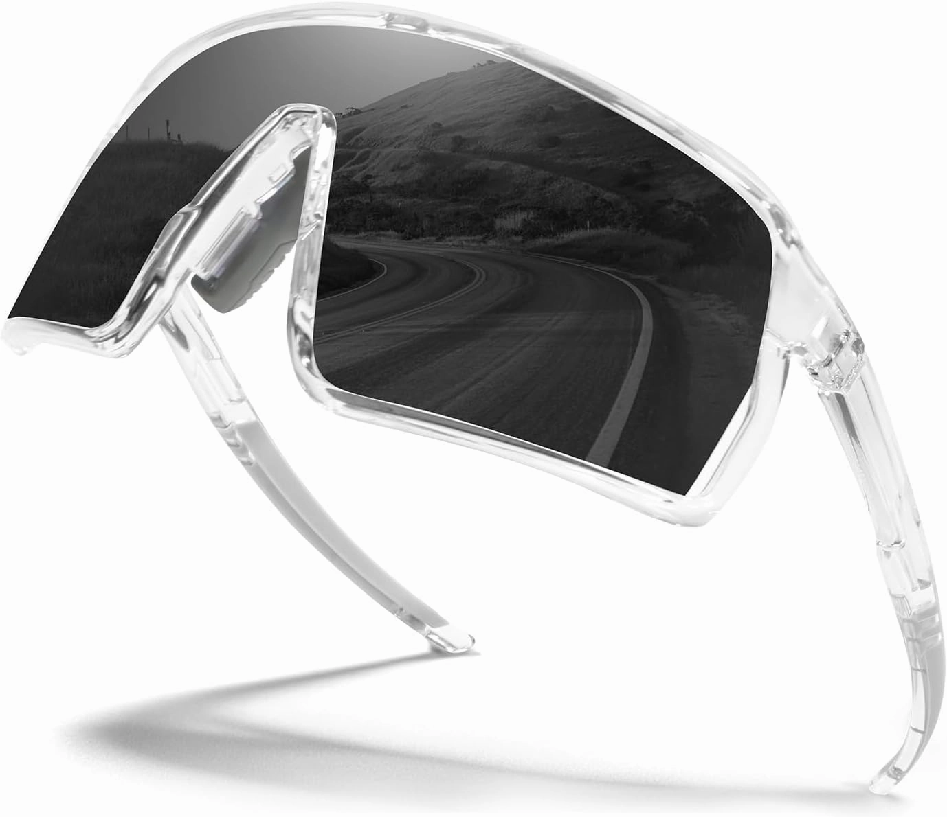 Polarized Sports Sunglasses for Men Women, Cycling Glasses UV Protection Mountain Biking Glasses for Fishing Running