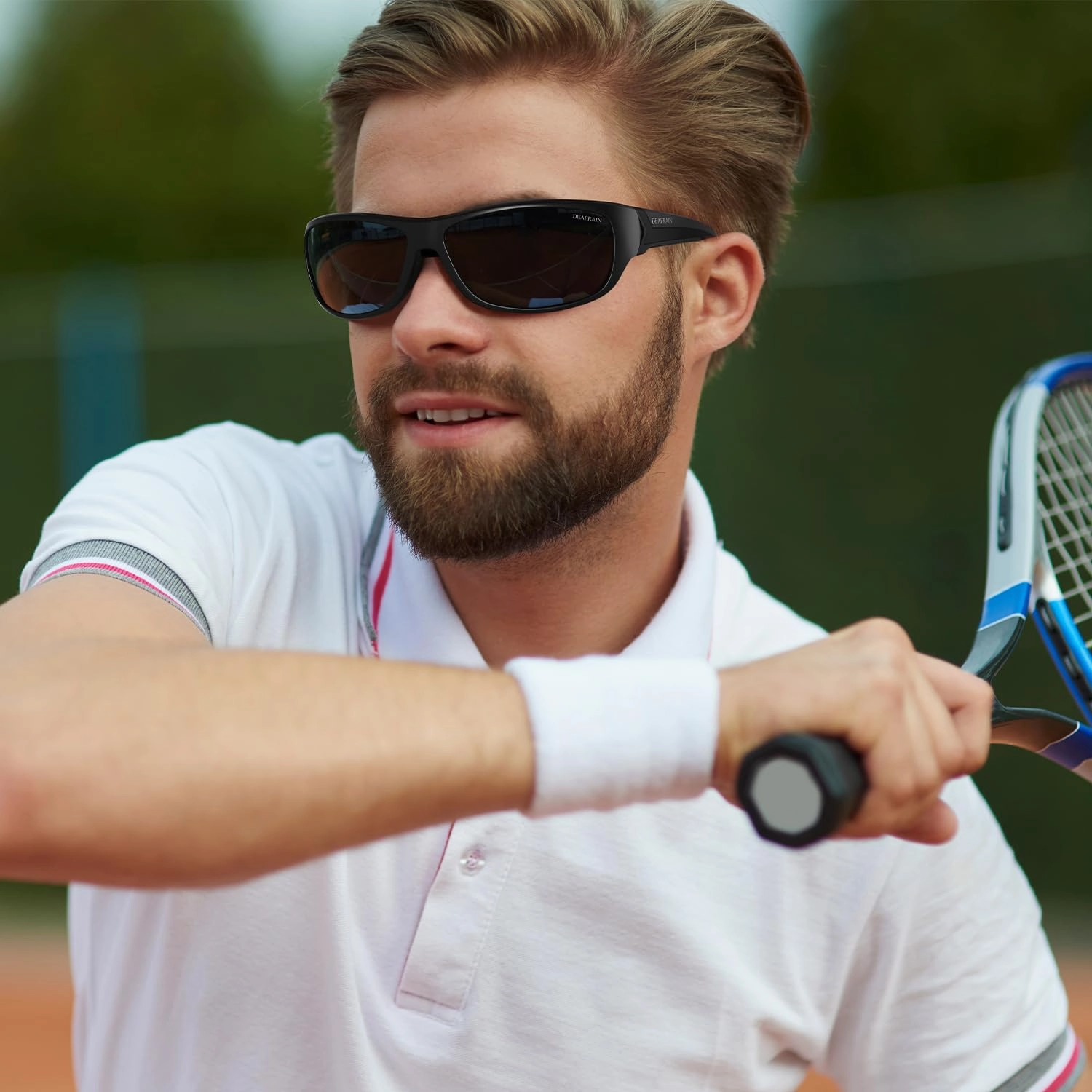 Polarized Sports Sunglasses for Men Women Driving Fishing Cycling Running UV Protection