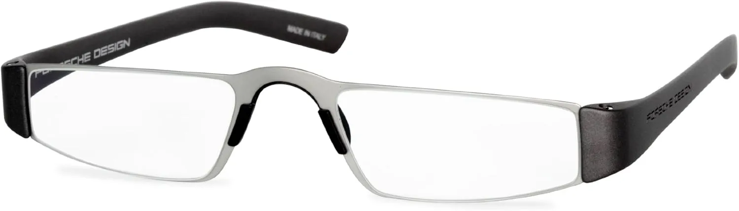 Porsche Design p8801 Reading Tool with Rodenstock Clear Ophthalmic Lenses - Reading Glasses; Gunmetal