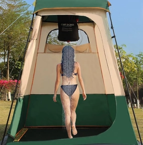Portable Pop Up Tent, Shower Changing Room with Storage Bag and 20L Water Bag, Instant Privacy Shelters, Easy Setup, Waterproof Windproof Lightweight, for Hiking Beach Picnic Fishing