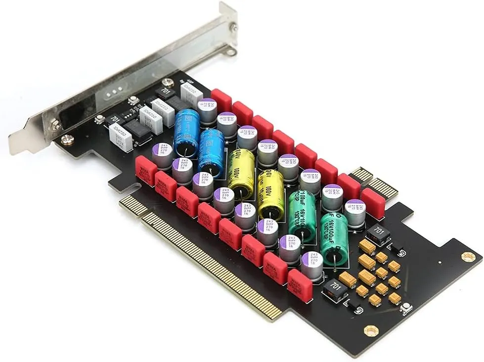 Power Filter Card PC HI-FI Card Better Music Rainbow-Candy-Shape for PC Audio Purification Amplifier Front Plate
