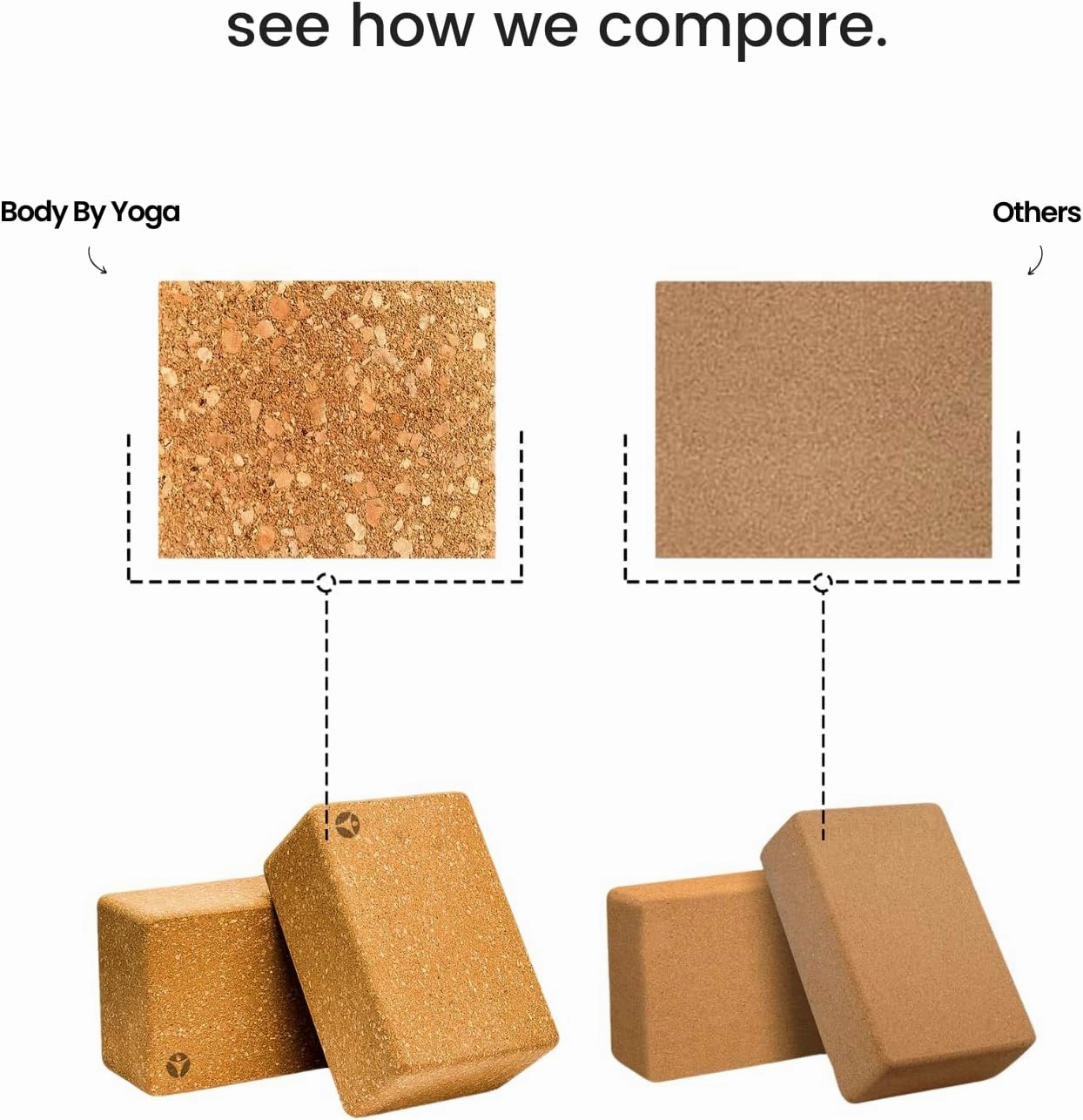 Premium Cork Yoga Blocks 2 Pack - Extra Large Yoga Block Set Crafted From Performance Grade Natural Portuguese Cork | High Density, Non-Slip Support for Safer Balancing | Optional Yoga Strap and Gift Box