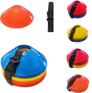 Pro Lite Training Cones (Set of 40) - APEX PRO Sports - Training Cones Agility Soccer Cones with Carry Strap for Training, Soccer, Football, Basketball,Kids and Other Sports and Games