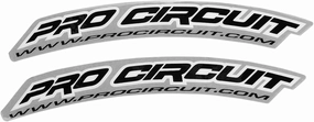 Pro Circuit .Com Fender Stickers - Regular/Black
