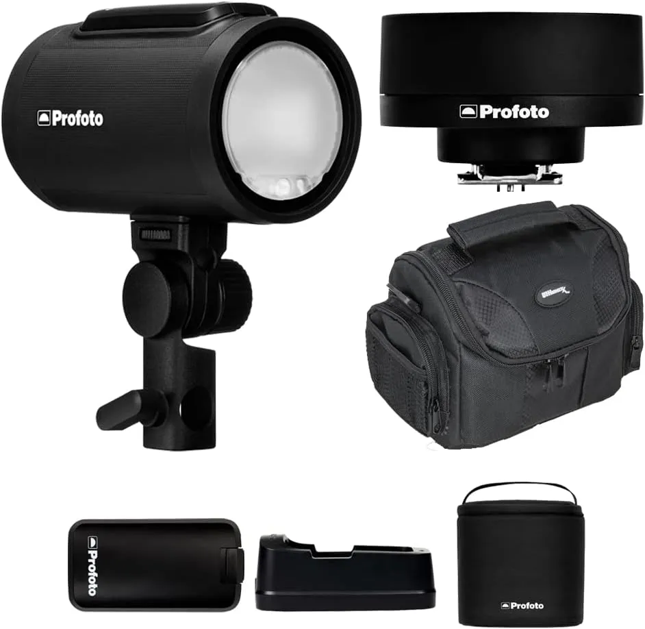 PROFOTO A2 Monolight Camera Flash Head with Profoto Connect for Nikon & Gadget Bag (3 Items)