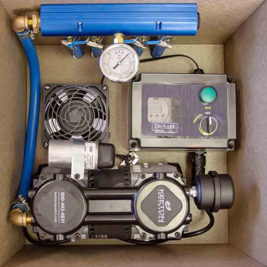 ProLake1 1.3 Aeration System 1/2HP 3 Duraplate Diffusers - 115V/230V