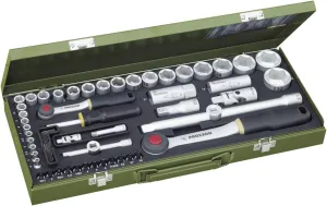 Proxxon 23040 56-piece Set with 1/4" and 1/2" Ratchets