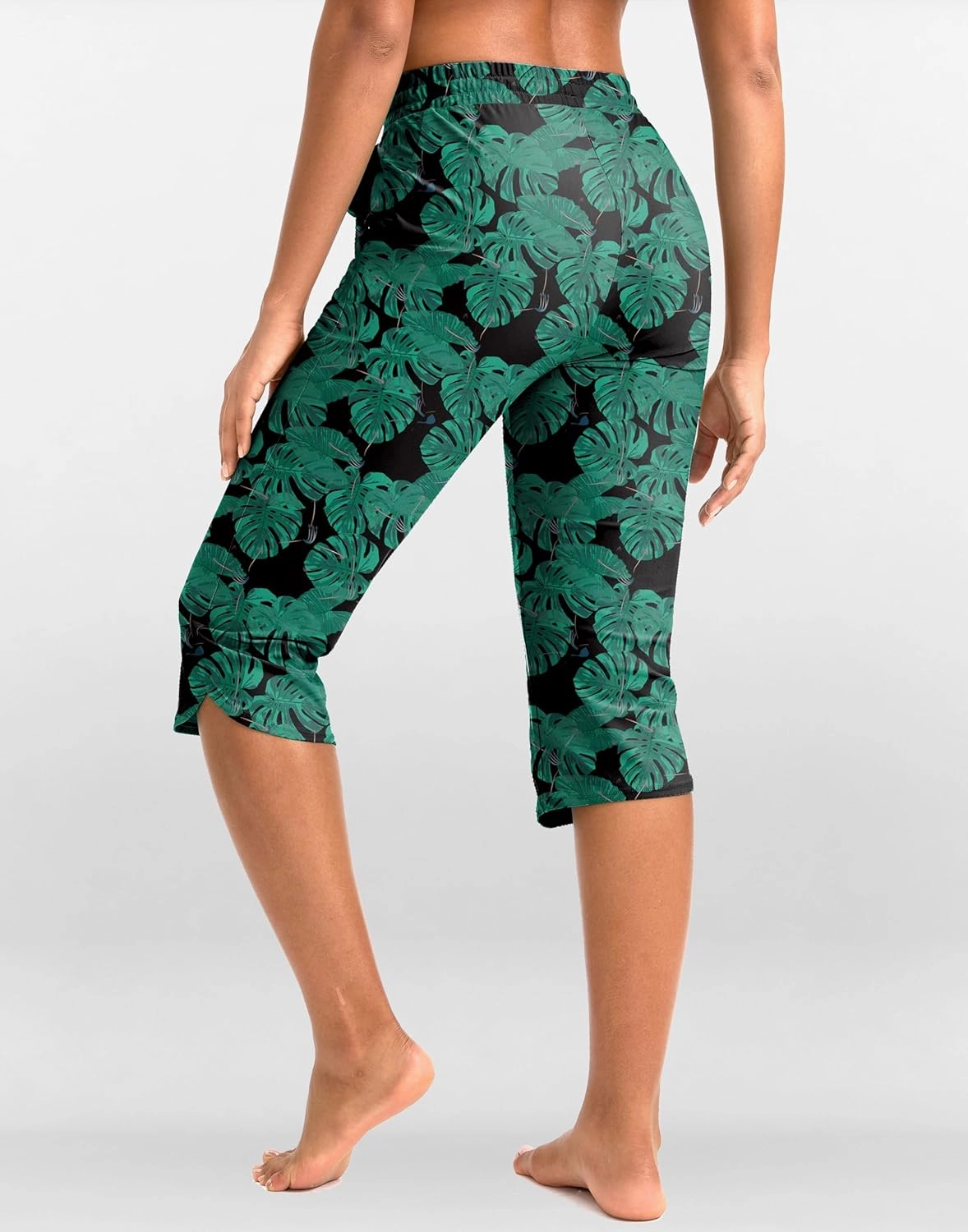 Pudolla Women's Swim Capris 18" Quick Dry UPF50  Swimsuit Pants Long Board Shorts for Women with Pockets