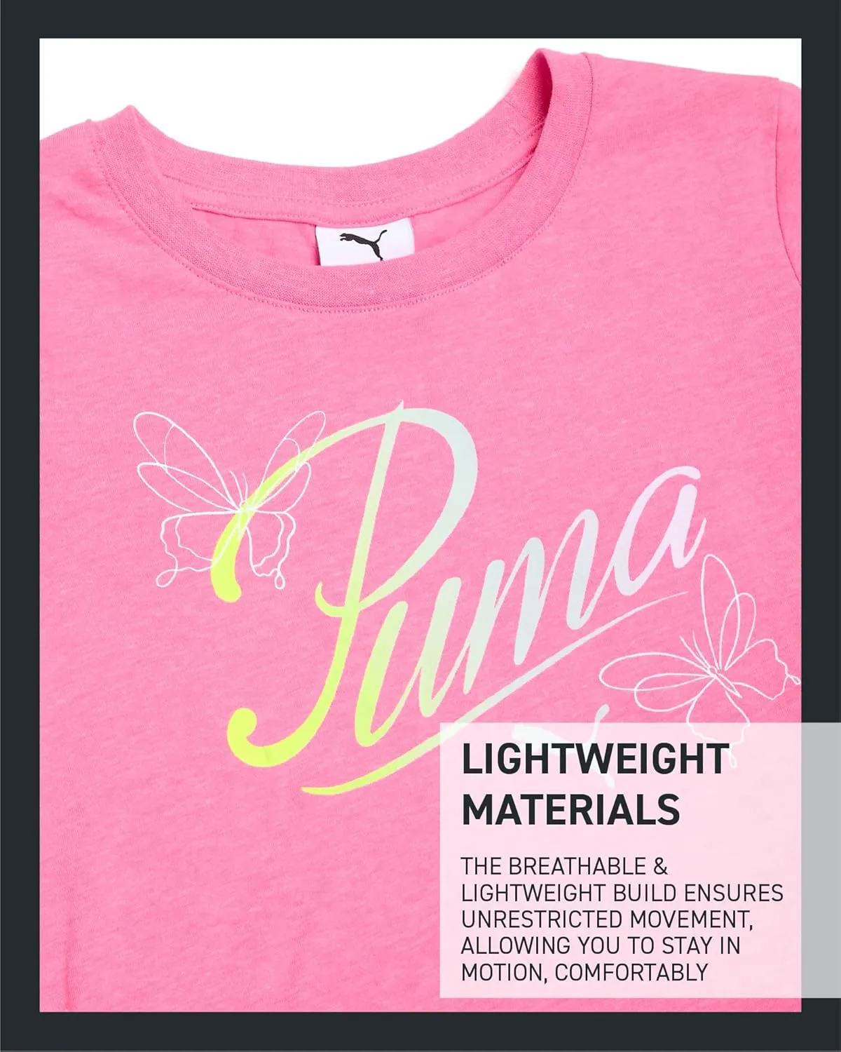 PUMA Girls' Active Shorts Set - 3 Piece Performance T-Shirt, Tank Top, Bike Shorts - Summer Athletic Outfit for Girls (7-14)