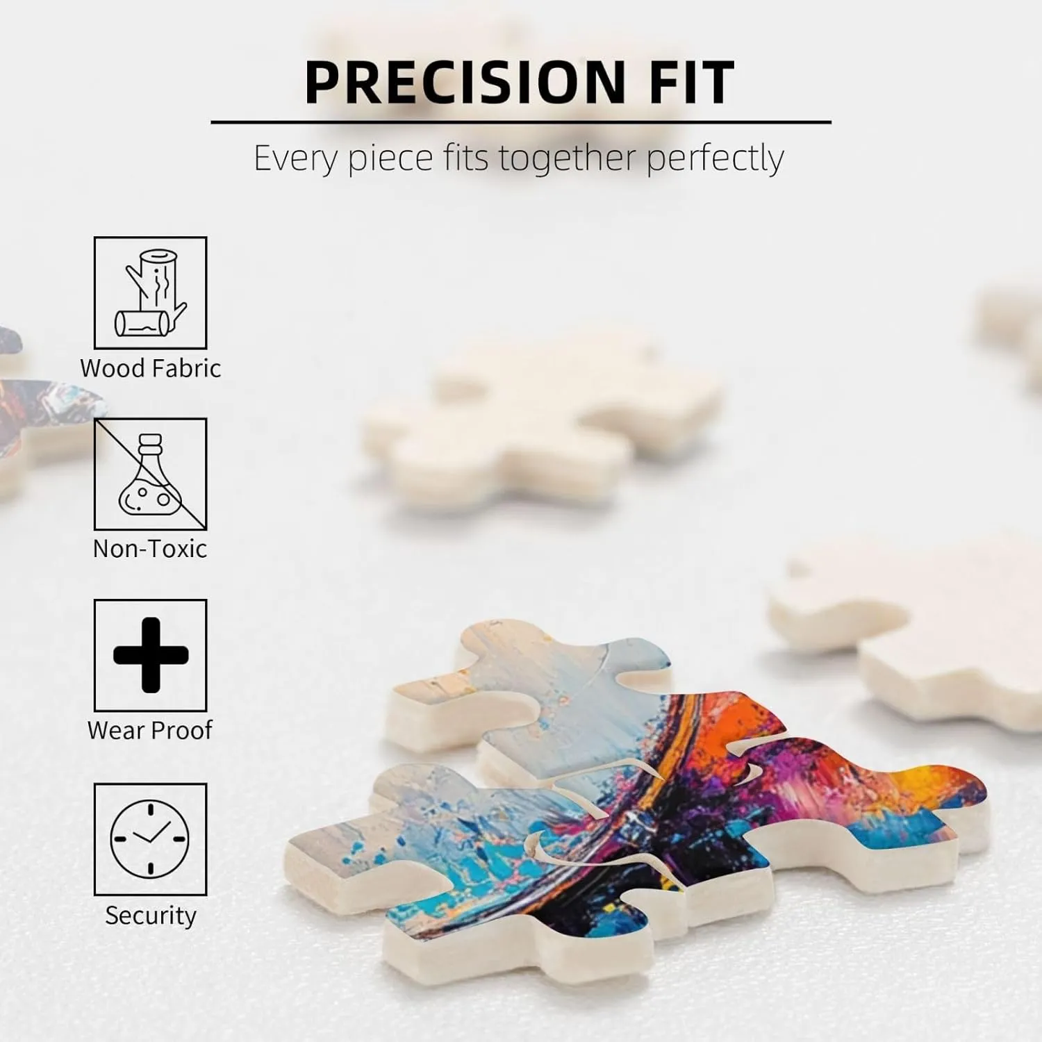 Puzzle with 1000 Pieces, Exquisite Drum Set, Ideal Choice for Musical Instrument Lovers, Wooden Jigsaw for Adults, Oil Painting Style Design, Decorate Home Walls, Unique Artwork