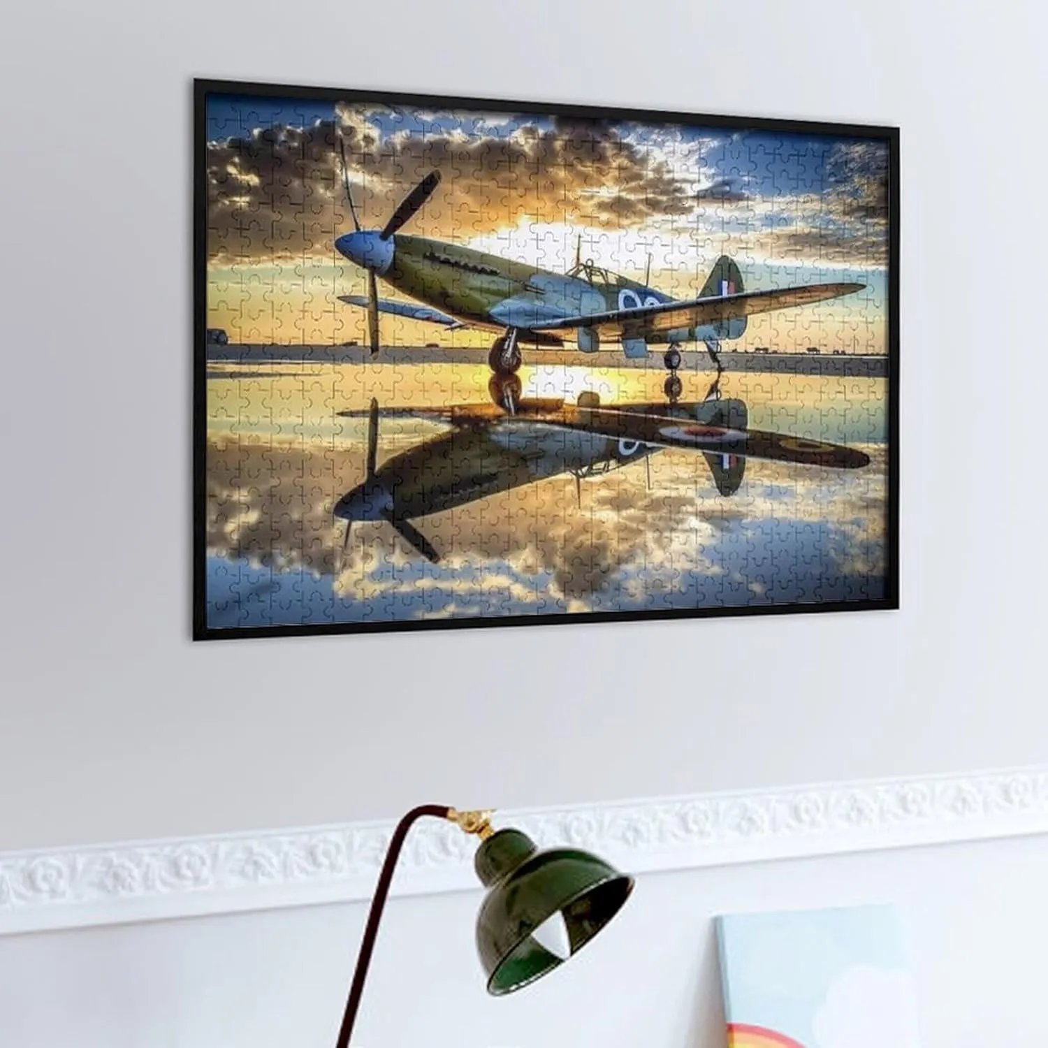Puzzles for Adults 500 Pieces - Airplane Sunset Best Challenging Puzzles for Cognitive Workout - Safe Eco-Friendly - Most Popular Leisure Activities