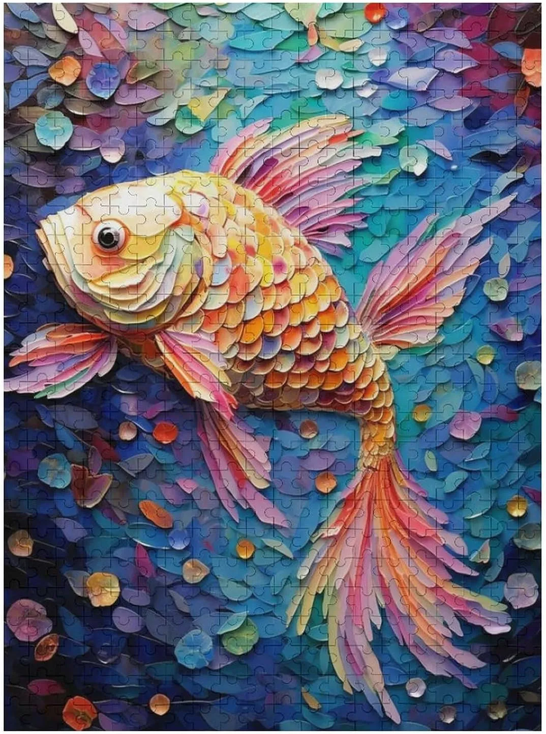 Puzzles for Adults 500 Pieces - Fish Animal Puzzle Challenging Educational Toys Puzzles Reduced Pressure Gift