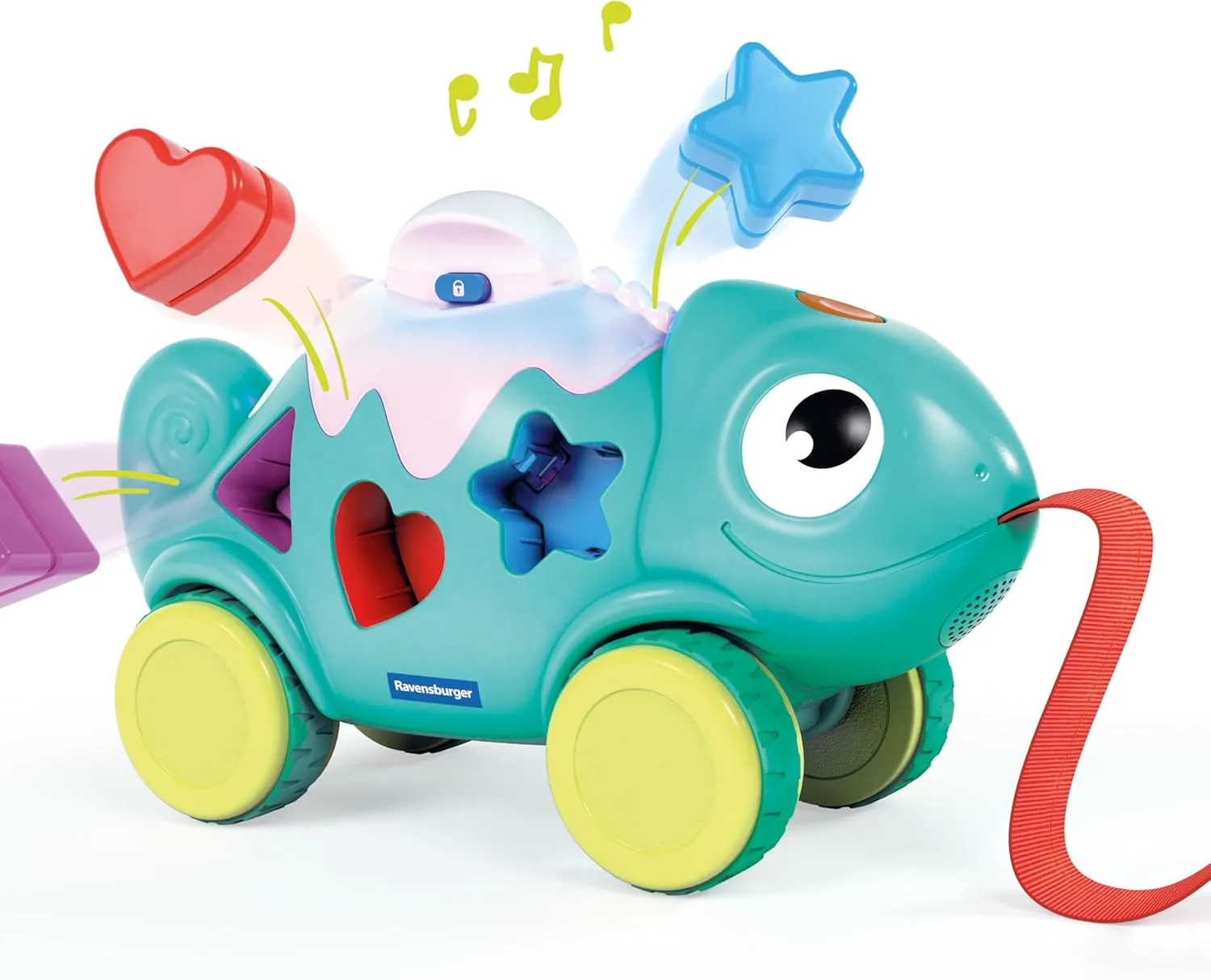 Ravensburger Play   34020 My Chameleon Luminous Shapes and Colours Baby Toy from 1 Year French Version