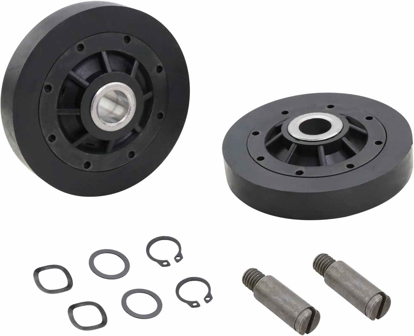 RB170002 Dryer Roller Kit, Dryer Drum Support Rollers Parts Compatible with Speed Queen Alliance Dryers Replace# 3447593 AP5186795 PS12220620 EAP122206200