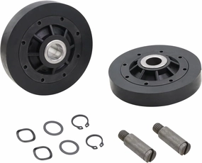 RB170002 Dryer Roller Kit, Dryer Drum Support Rollers Parts Compatible with Speed Queen Alliance Dryers Replace# 3447593 AP5186795 PS12220620 EAP122206200