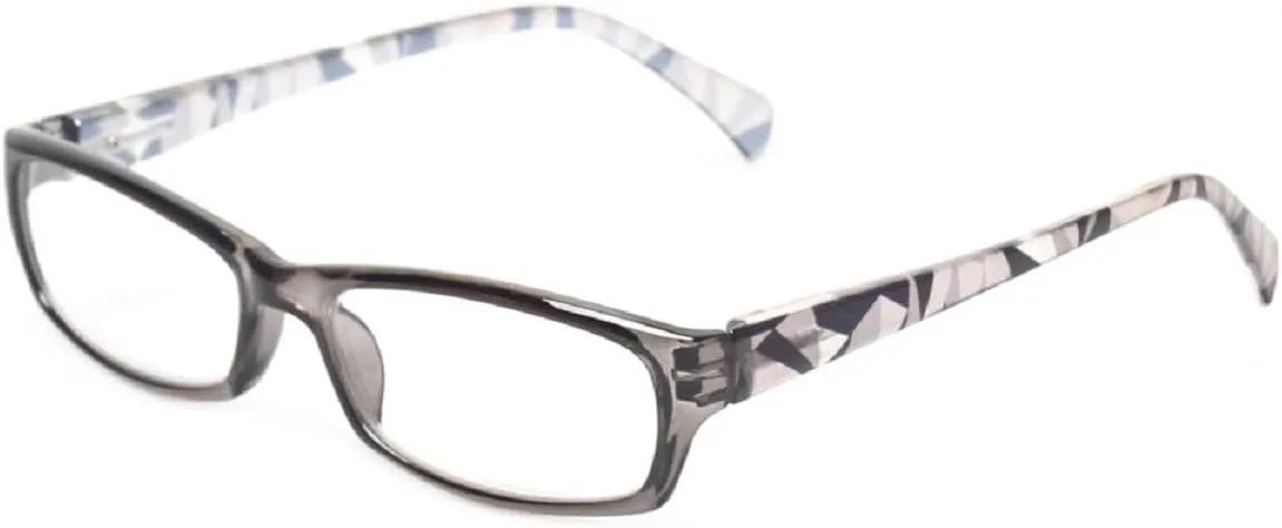 Reading Glasses 5 Pairs Fashion Ladies Readers Spring Hinge with Pattern Print Eyeglasses for Women (5 Pack Mix Color, 3.0)